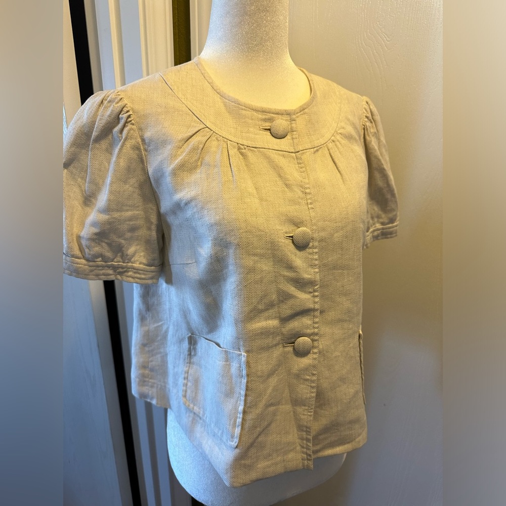 Tailored linen lined jacket